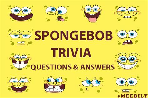 spongebob test hard|spongebob quiz questions and answers.